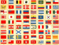 drapeaux du monde &agrave; la fin du XIXe si&egrave;cle