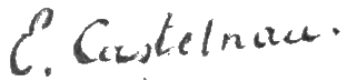 Eugène Castelnau signature