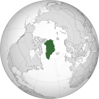 localisation du Groenland entre la Norvège et le Canada