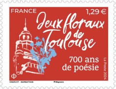 timbre Jeux floraux de Toulouse